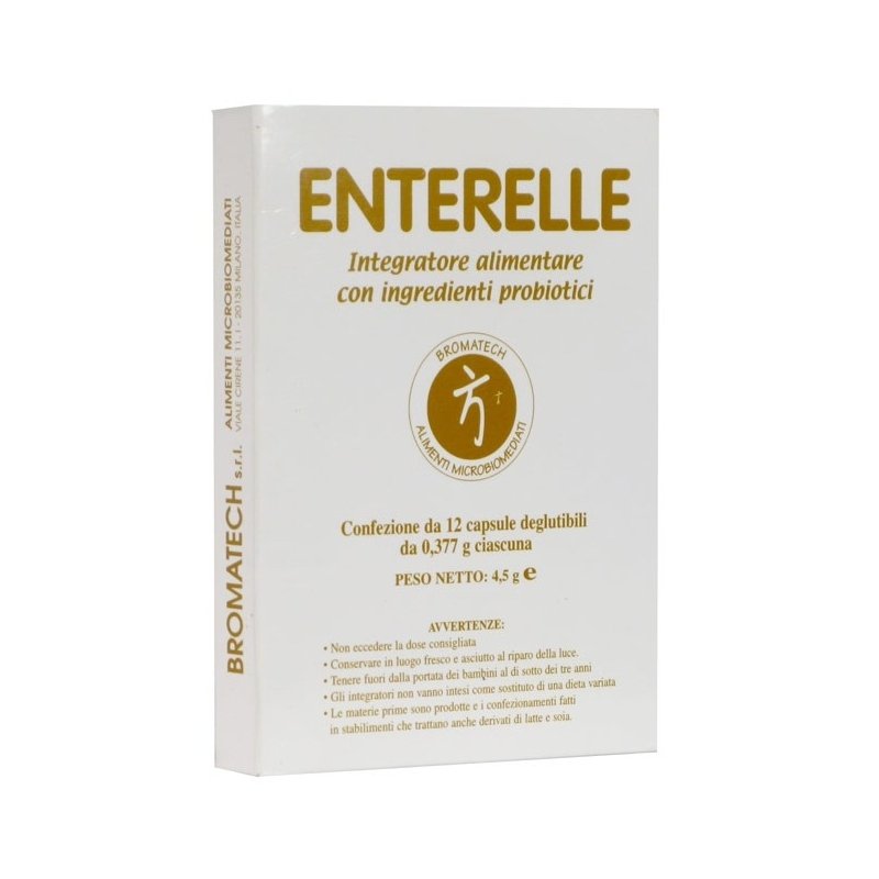 Enterelle - Integratore alimentare a base di fermenti lattici - 12 capsule