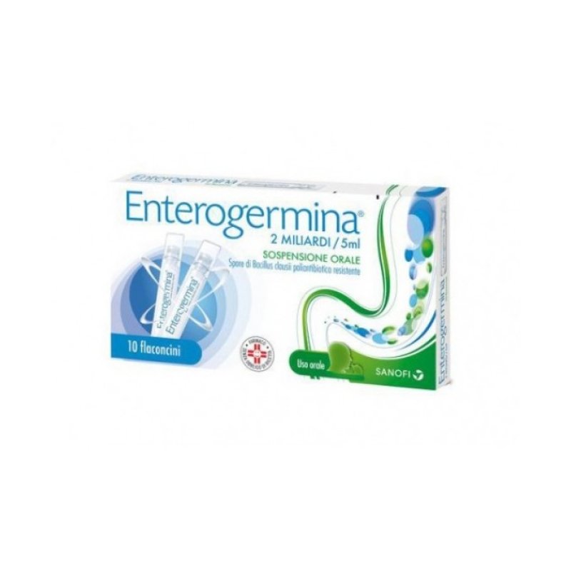 Enterogermina 2 Miliardi - Equilibrio della flora batterica intestinale - 10 flaconi