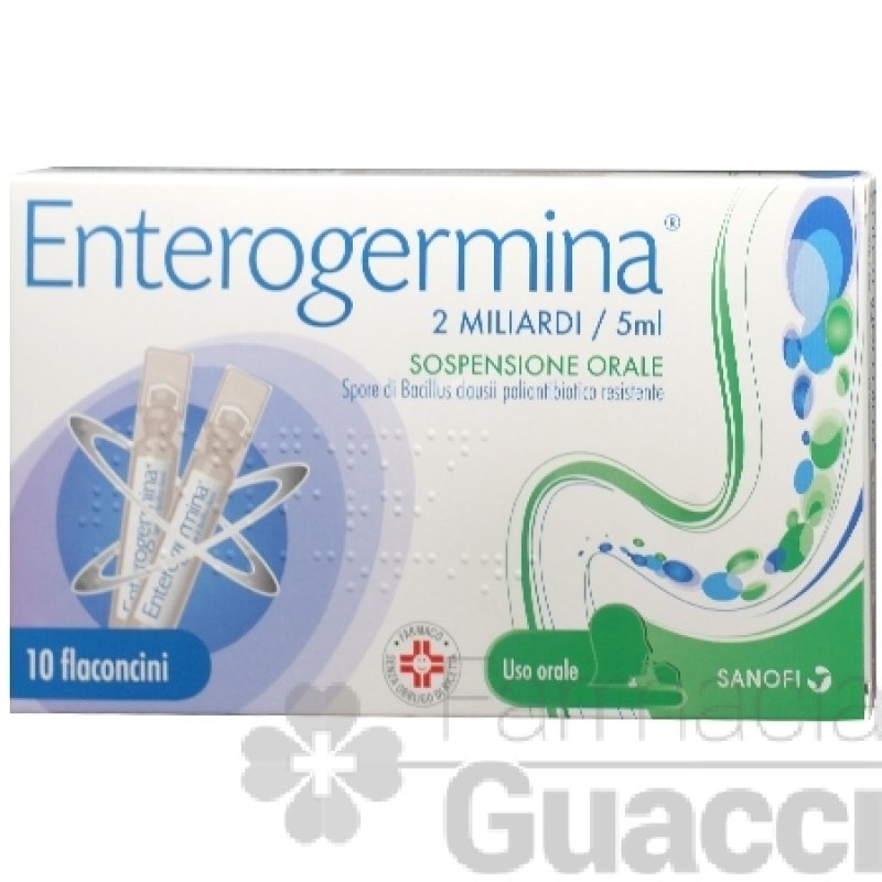 Enterogermina 2 Miliardi - Equilibrio della flora batterica intestinale - 10 flaconcini