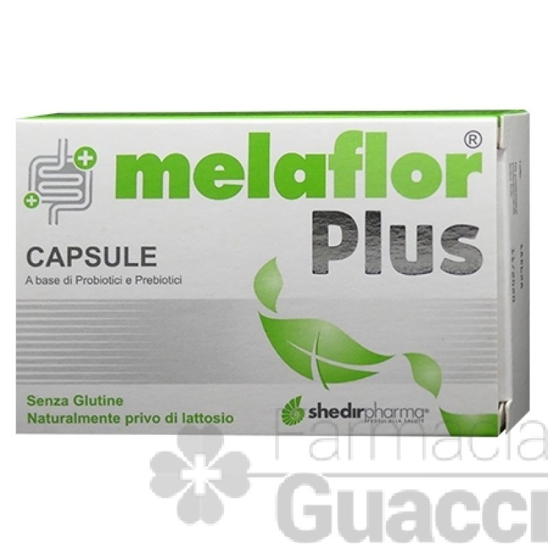 Melaflor Plus - Integratore per l'equilibrio della flora batterica intestinale - 20 capsule