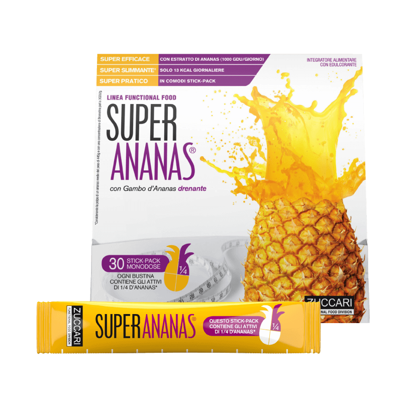 Super Ananas - Integratore alimentare drenante - 30 sticks