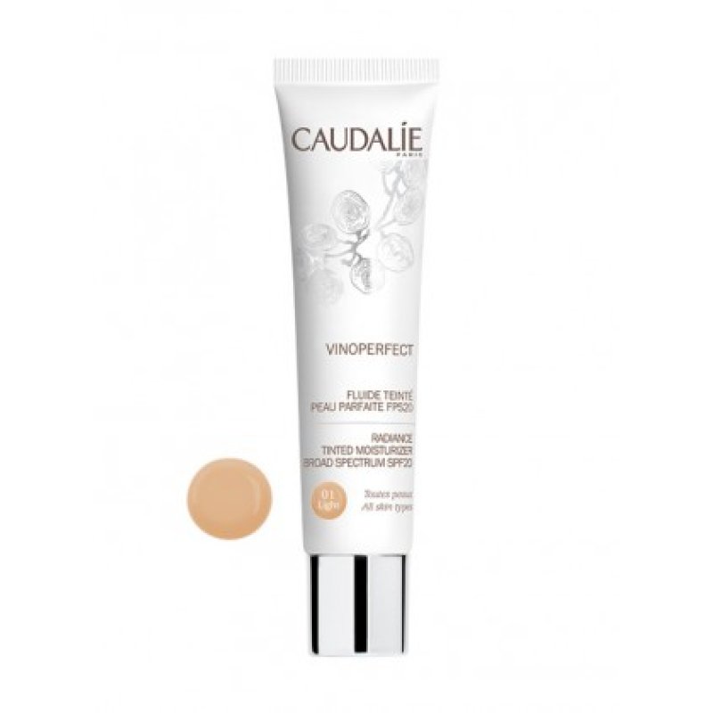 Caudalie Vinoperfect Fluido Colorato Pelle Perfetta SPF20 Tonalità Light 01 40 ml