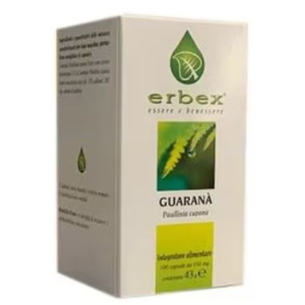 GUARANA'100 Capsule 430mg ERBEX