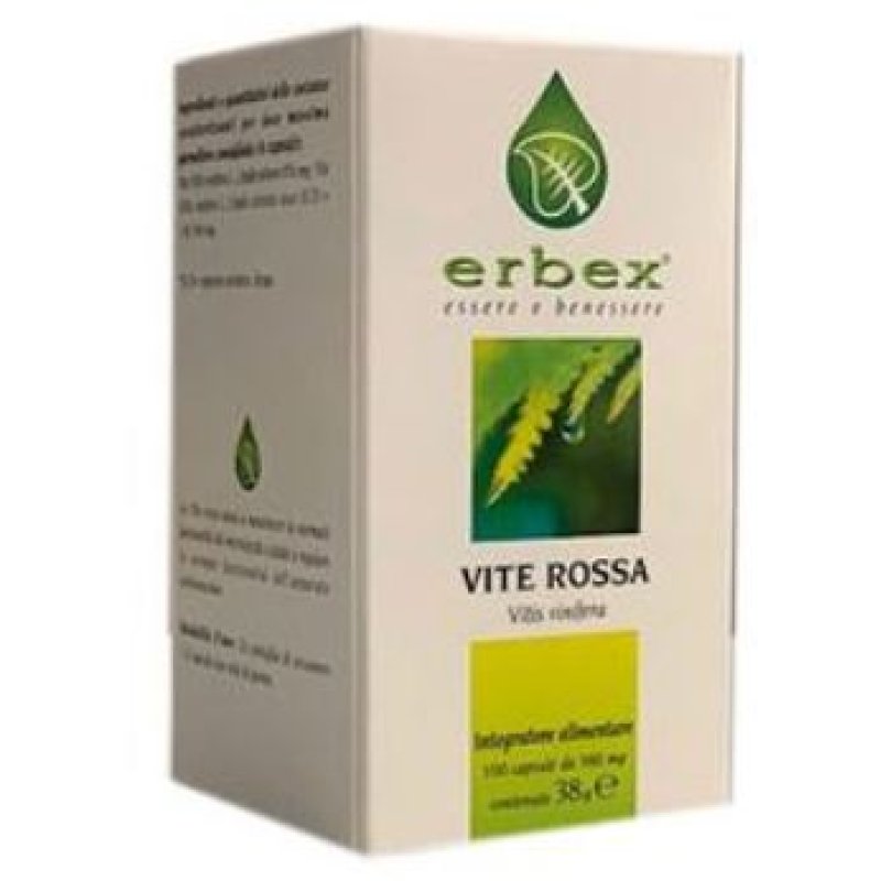 VITE ROSSA 100 Capsule 380mg ERBEX