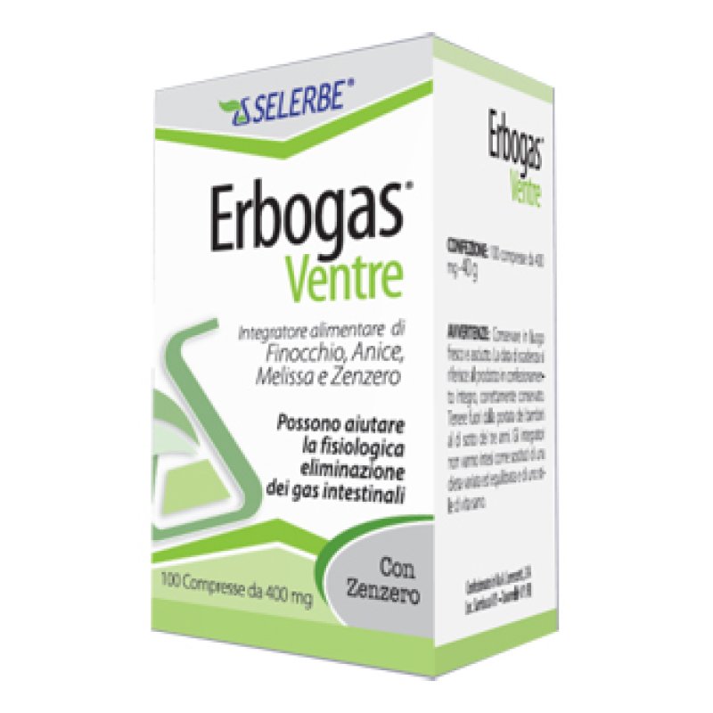 ERBOGAS VENTRE 100 Compresse