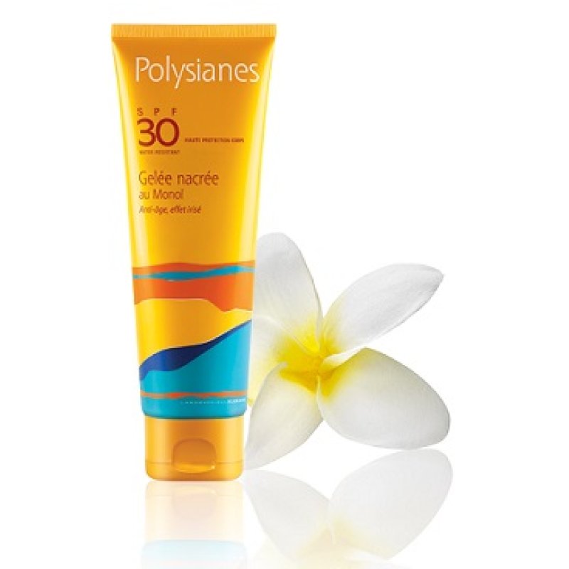 Les Polysianes Gel Madreperlato SPF 30 Protezione Solare Alta 125 ml