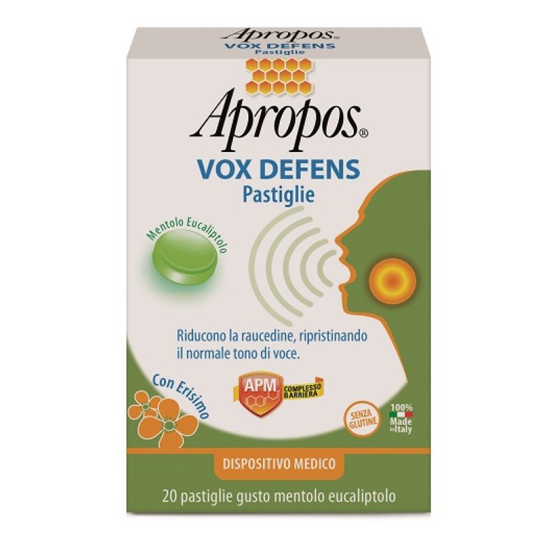 Apropos Vox Defens Mentolo Eucaliptolo con Erisimo 20 pastiglie