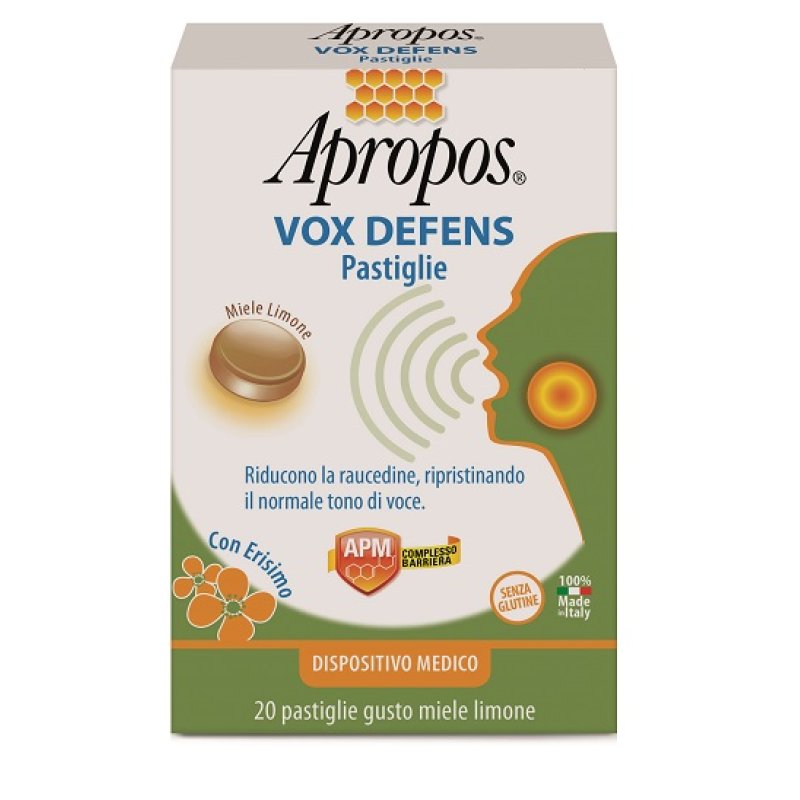 Apropos Vox Defens Miele Limone con Erisimo 20 pastiglie