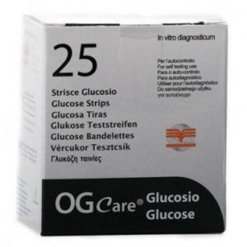 OGCARE 25 Strisce Misurazione Glicemia