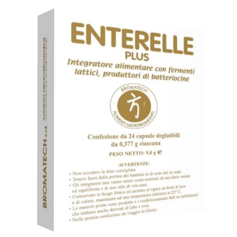 Enterelle Plus - Integratore alimentare a base di fermenti lattici - 24 capsule