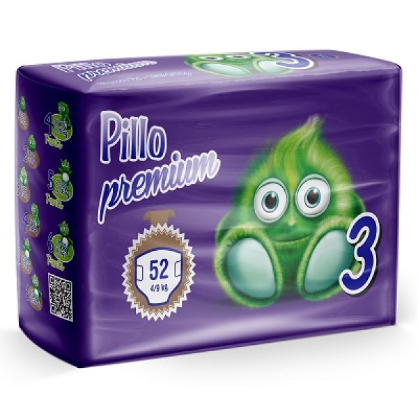 PILLO Prem.3 Midi 4/9Kg 52pz