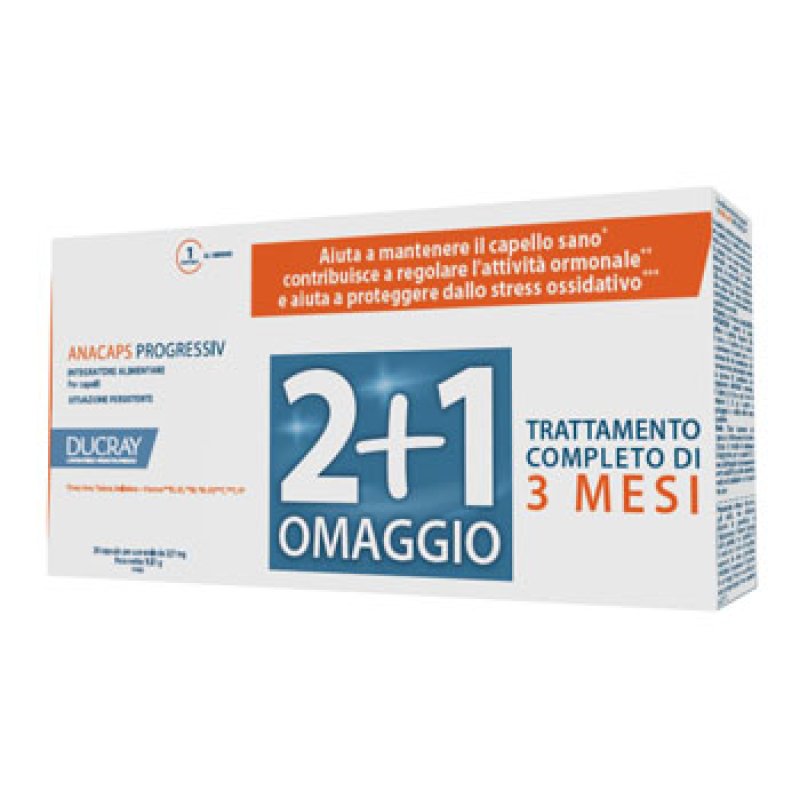 Anacaps Progressiv Integratore Alimentare Confezione Trio 90 Compresse (30 Compresse x 3) 327 mg