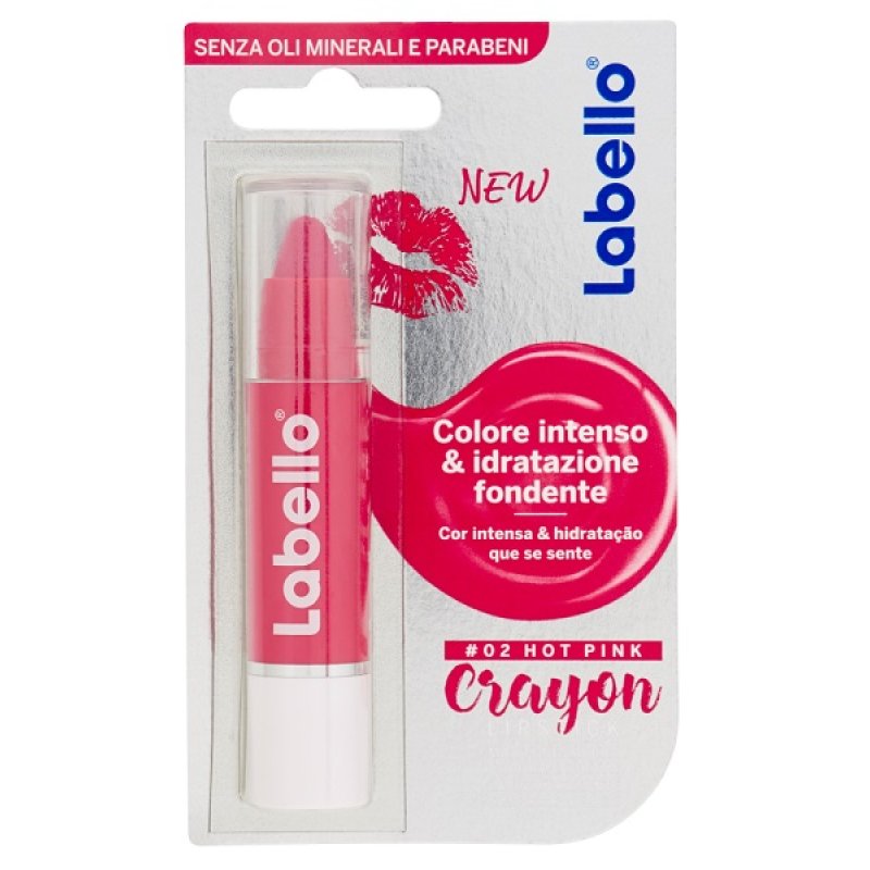 LABELLO CRAYON HOT PINK LIPSTICK