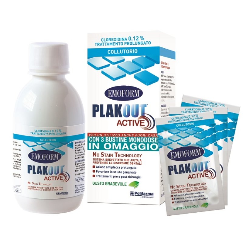 Plakout Active 0,12% 200ml+3bu