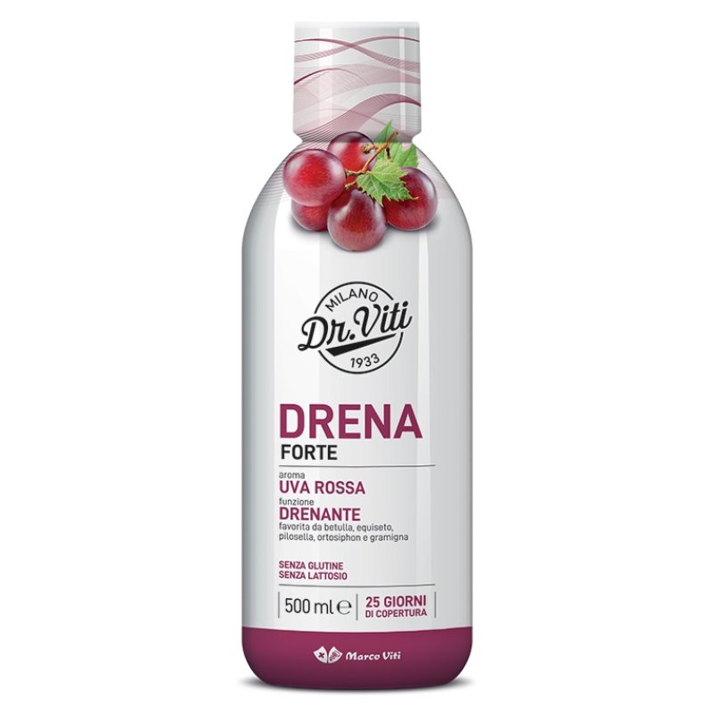 Drena Forte Uva Rossa - Integratore alimentare drenante - 500 ml