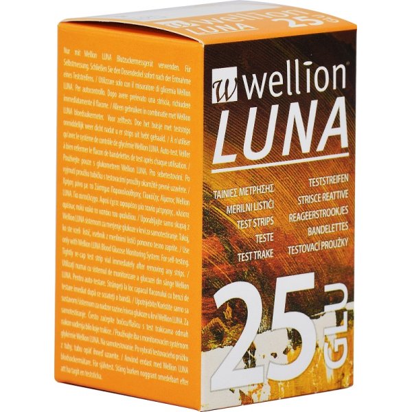 WELLION LUNA 25 Strisce Glicemia