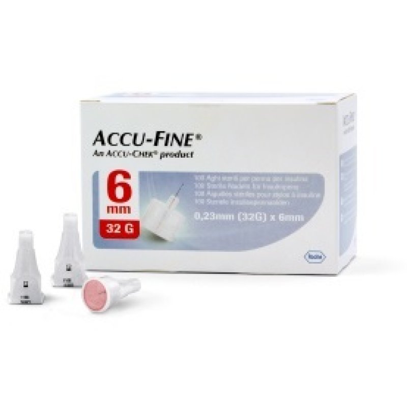 ACCUFINE Ago Ins.32g 6mm*100pz