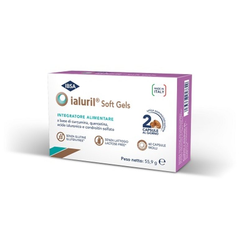 Ialuril Soft Gels - Integratore alimentare per il benessere delle vie urinarie - 60 capsule molli