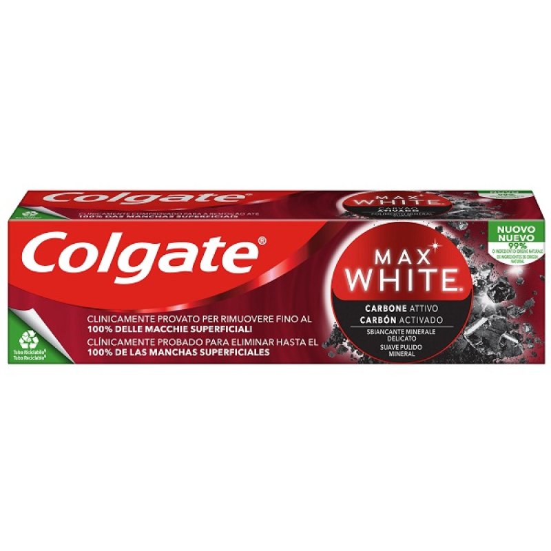 COLGATE DENT MAXI WHITE CARBON 75M