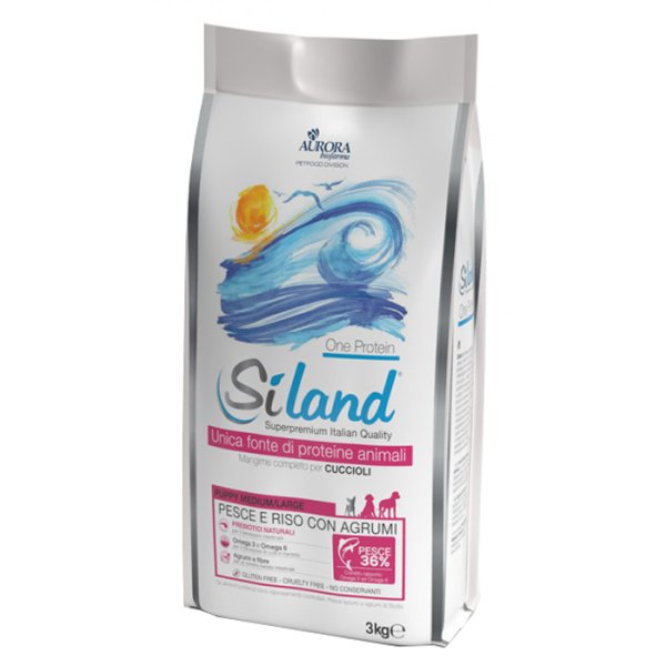 SILAND Puppy M/L Pesce 3Kg