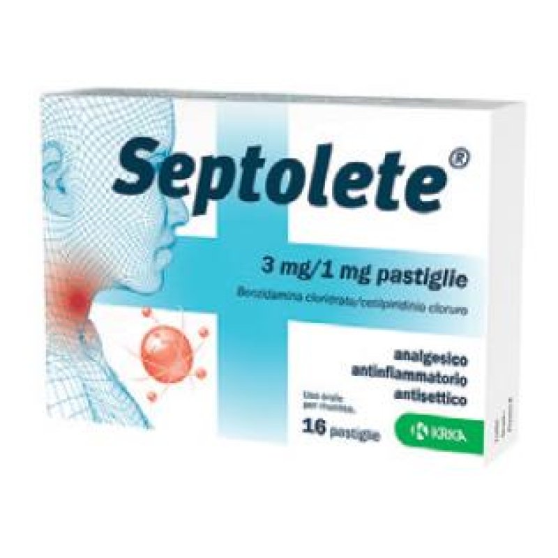 SEPTOLETE 3mg/1mg 16 Past.