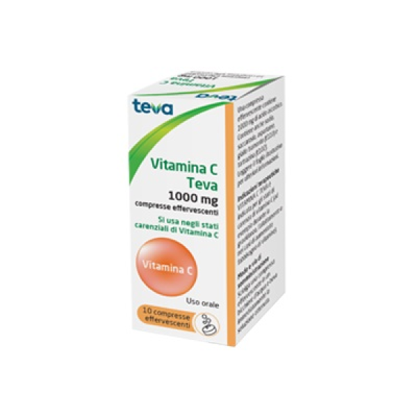 VITAMINA C TEVA 1g 10 Compresse Eff.