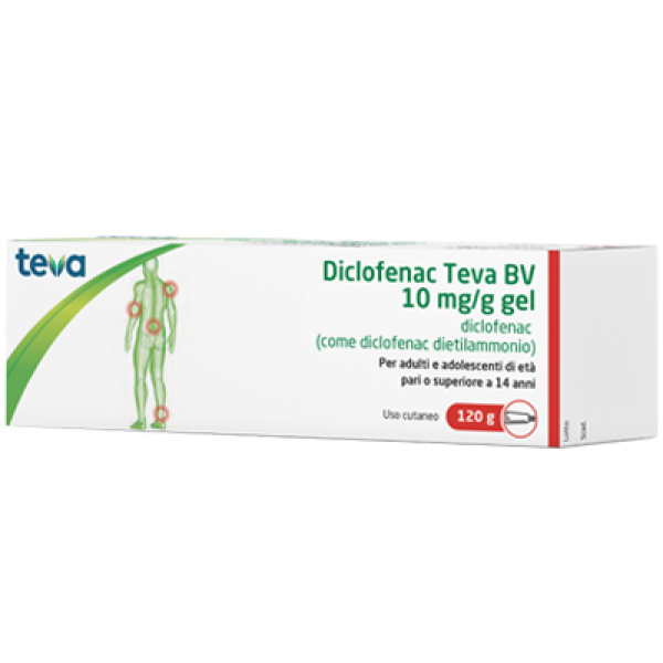 DICLOFENAC Gel 10mg/g 120gTEVA