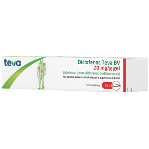 DICLOFENAC Gel 20mg/g  60gTEVA