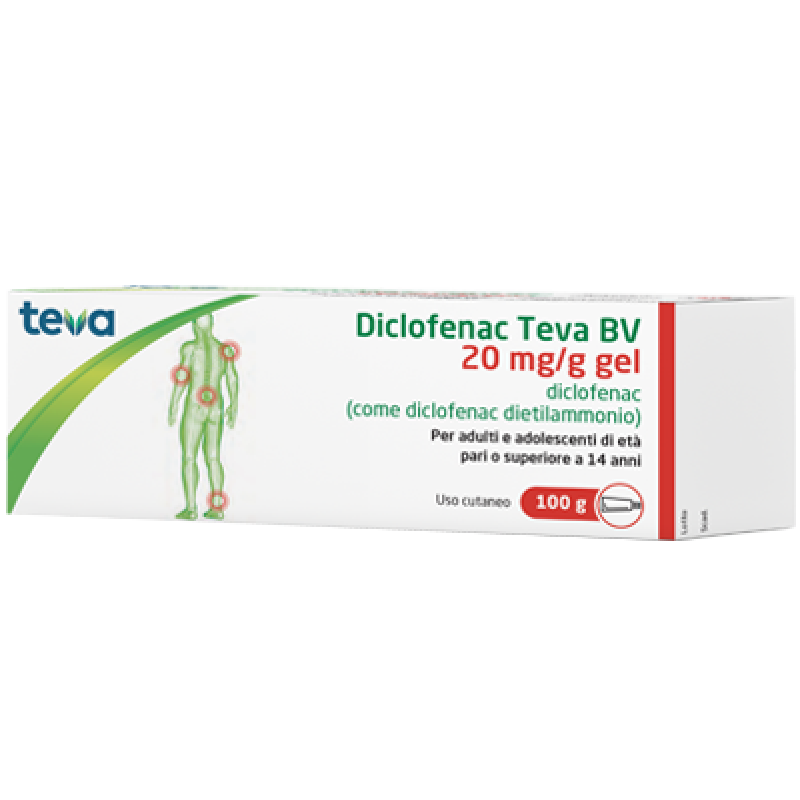 DICLOFENAC Gel 20mg/g 100gTEVA