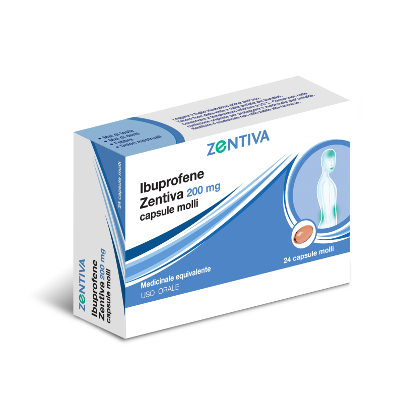 IBUPROFENE 200mg 24 Capsule ZTV