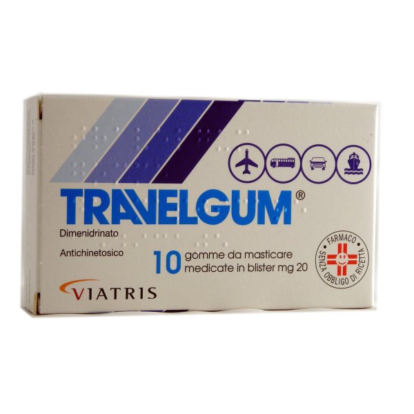 Travelgum 10 Gomme Masticabili 20mg