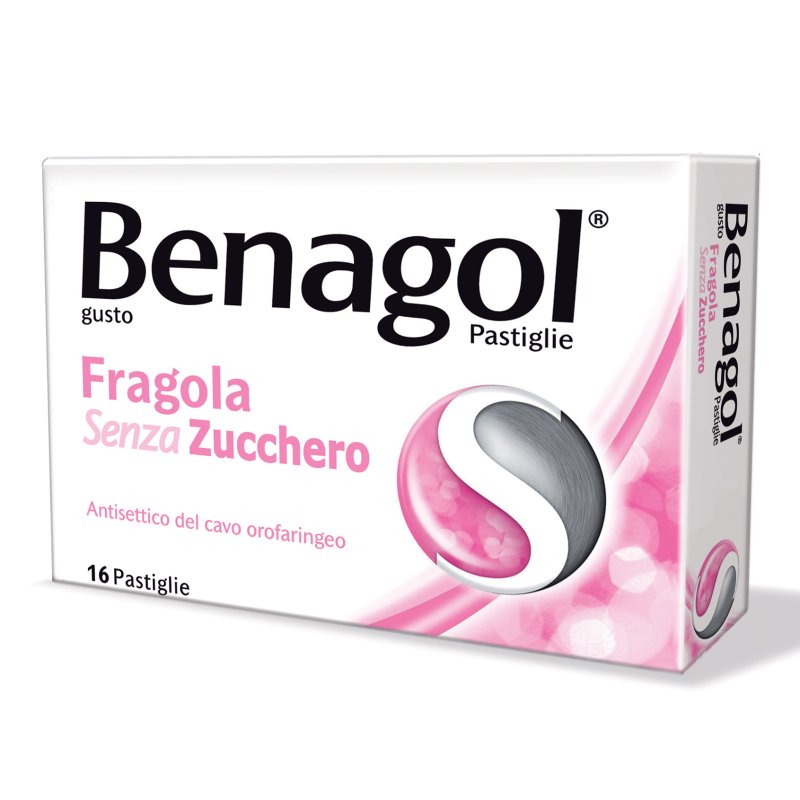 Benagol 16 Pastiglie Fragola Senza Zucchero