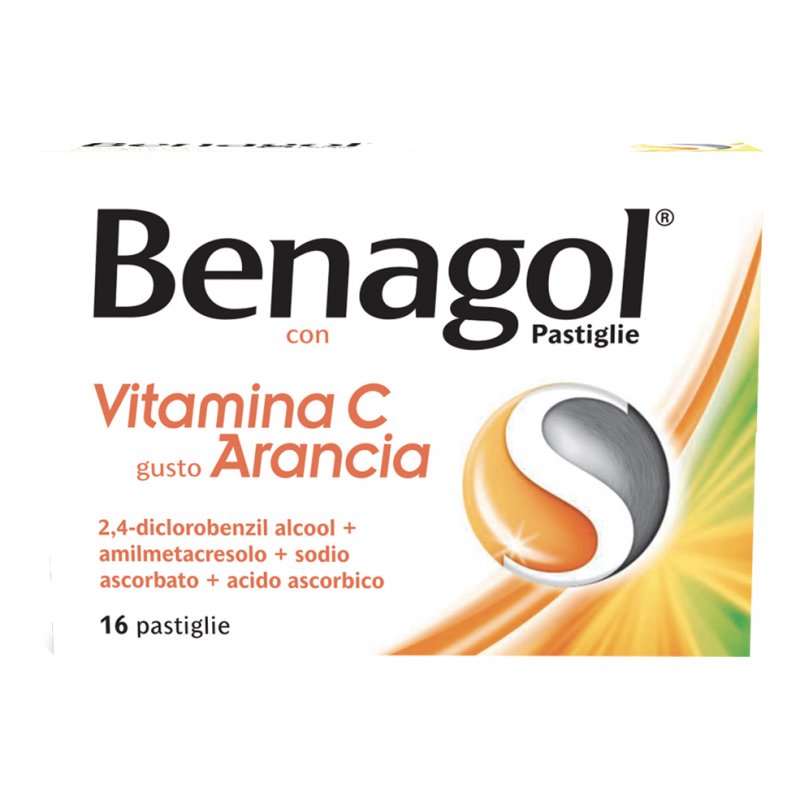 Benagol 16 Pastiglie Arancia con Vitamina C