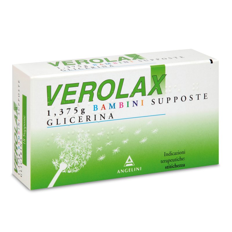 Verolax 18 Supposte di Glicerina Bambini 1,375g