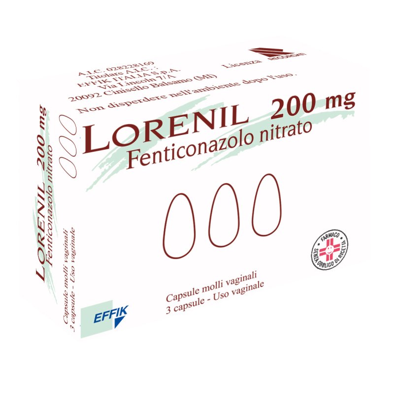 Lorenil*3Capsule Molli Vag 200mg