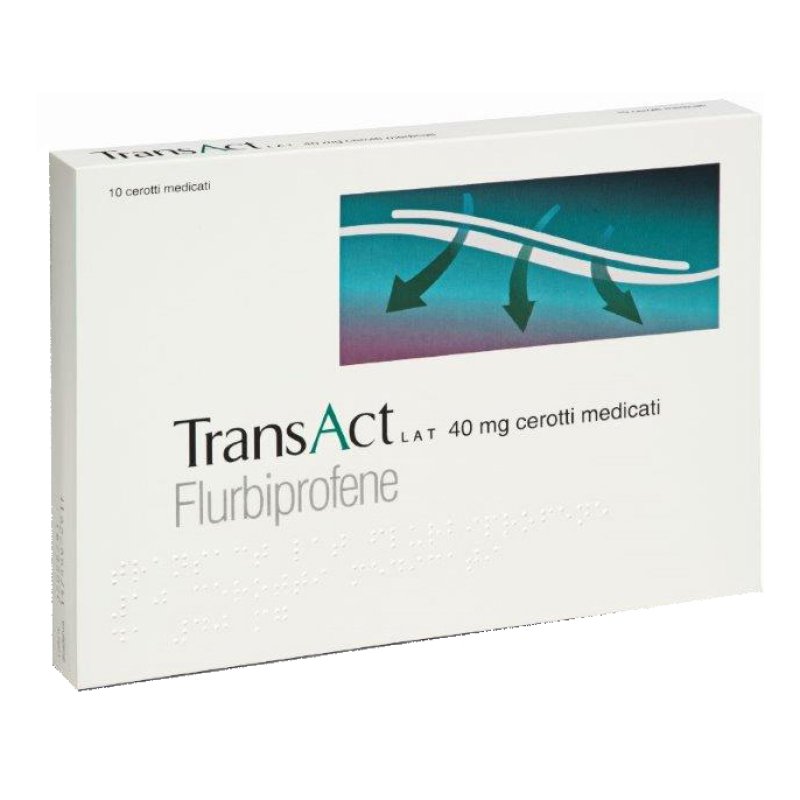 Transact Lat 10 Cerotti Medicati 40mg