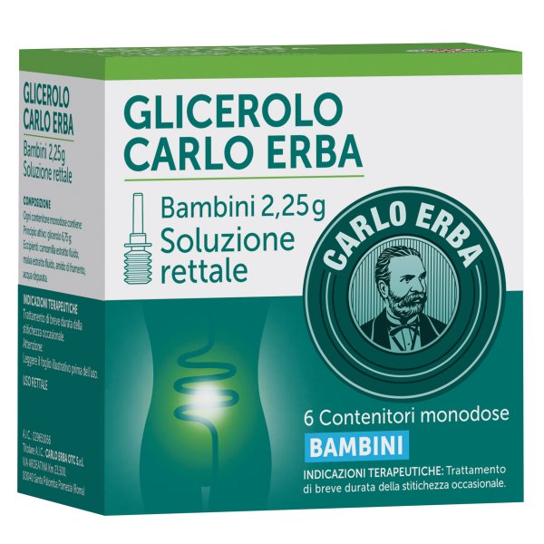 Glicerolo Carlo Erba Microclismi Bambini...