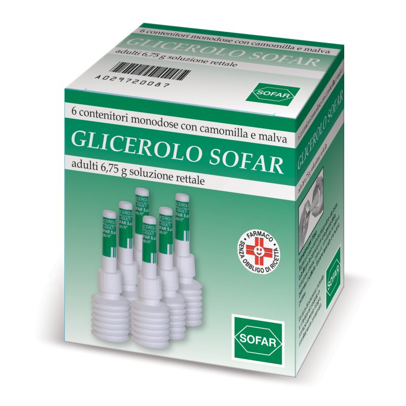 Glicerolo Sofar*6cont 6,75g