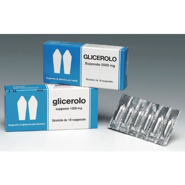 GLICEROLO 18 Supp.1375mg SELLA