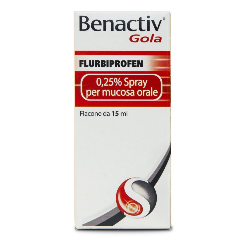 Benactiv Gola Spray Orale 15 ml 0,25%