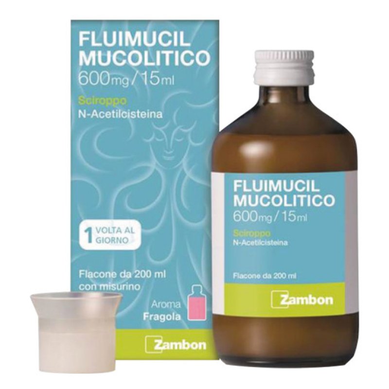 Fluimucil Mucolitico - Sciroppo per Tosse Grassa - 600mg/15ml