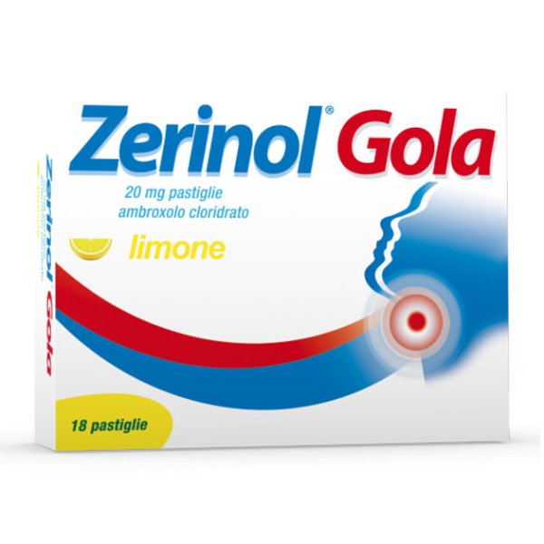 Zerinol Gola 18 Pastiglie 20mg Gusto Lim...