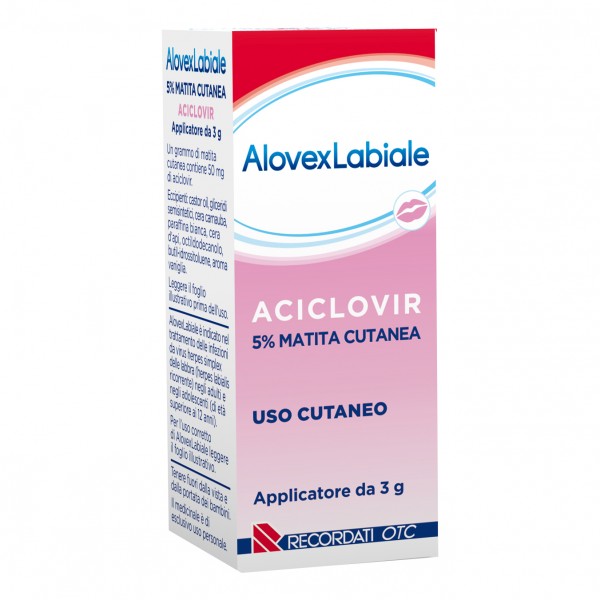 ALOVEX Labiale Matite Cutanea 5% 3g