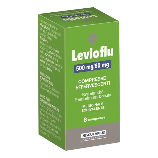 LEVIOFLU 500/60mg 8 Compresse Eff.