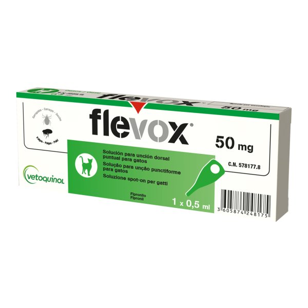 Flevox Spot-On Gatti 1 Pipetta Antiparas...