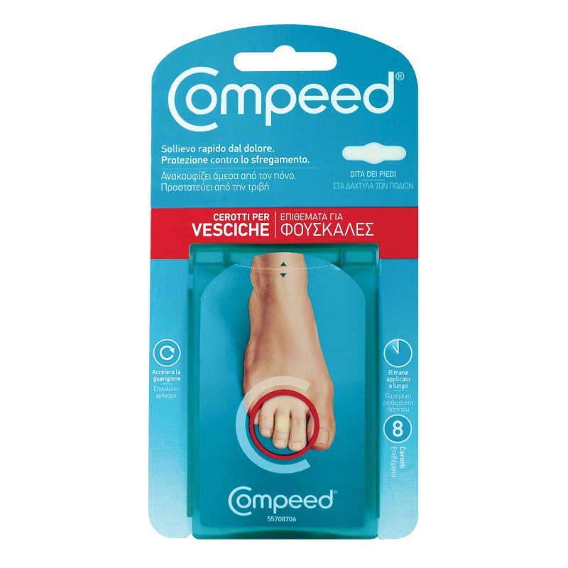 COMPEED Cerotti per Vesciche Dita Piedi 8 pezzi