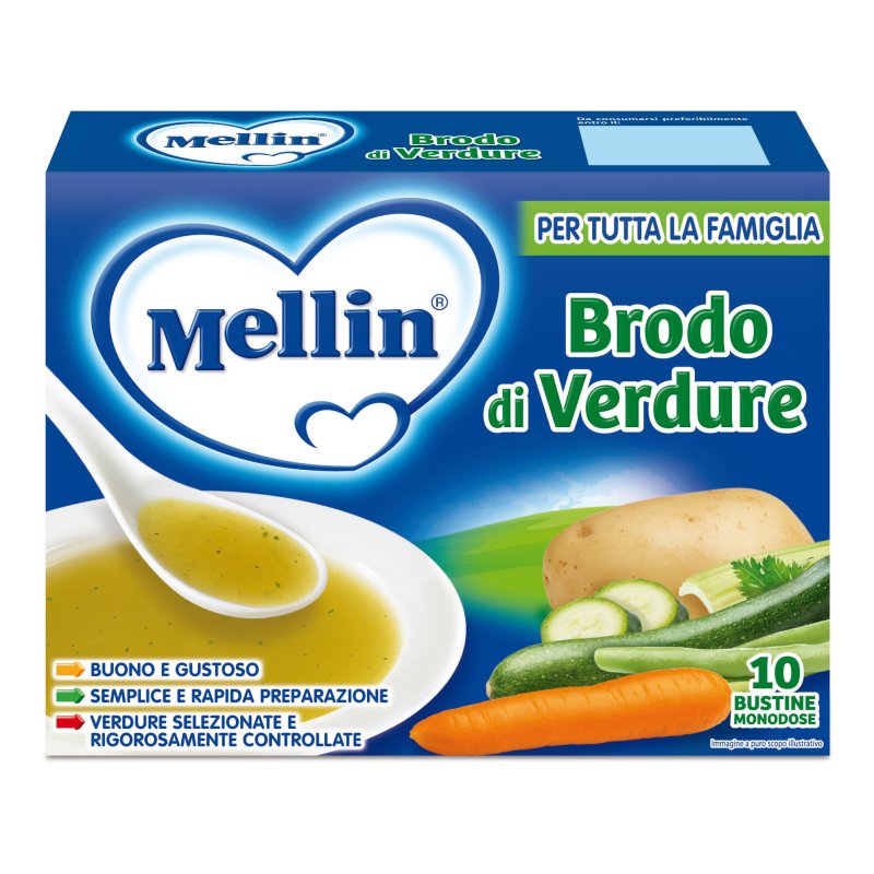 MELLIN Brodo Verdure 10 Buste