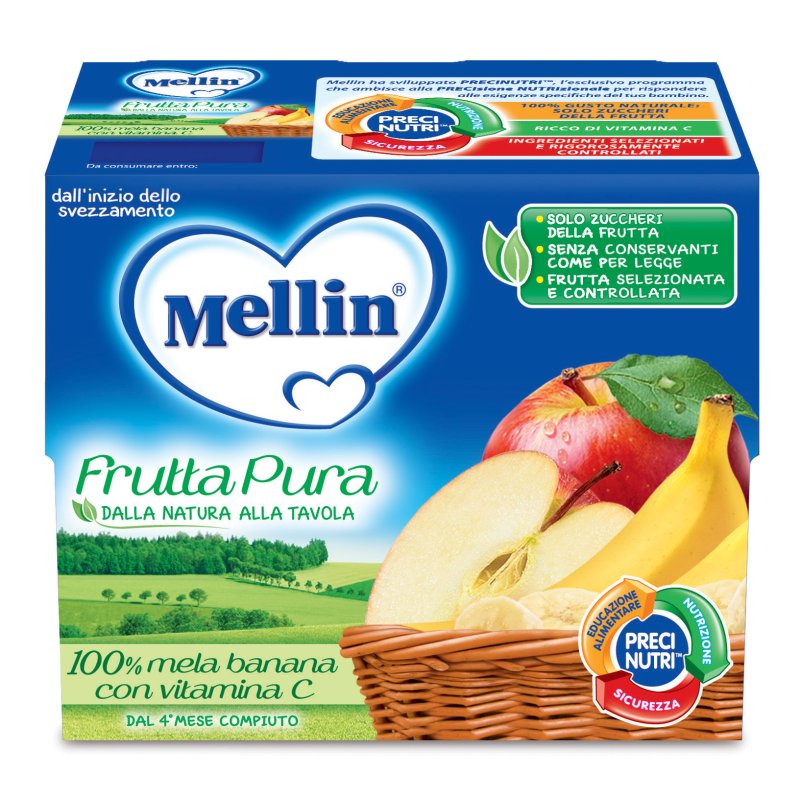 MELLIN Fr.Pura Me/Ban4x100g