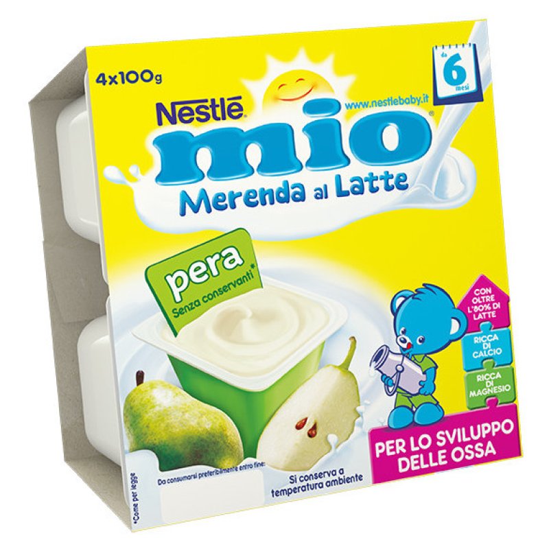 MIO Mer.Latte Pera 4x100g