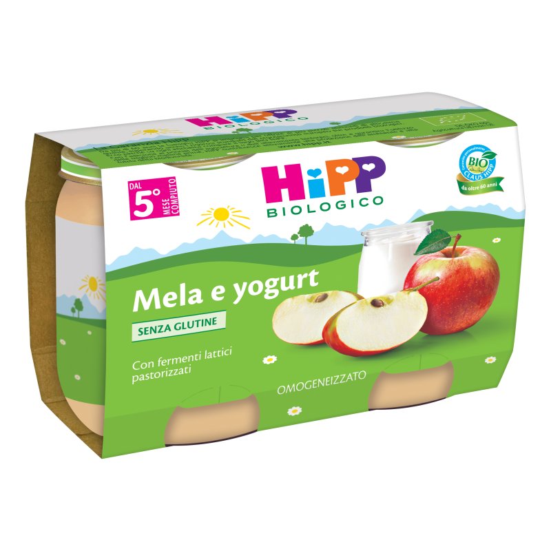 OMO HIPP Bio Mela/Yog.2x125g